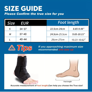 Tobillera con estabilizador para hombre y mujer, soporte de tobillo con cordones, ajuste perfecto de estabilizador de tobillo para pulverización, nueva actualización - Product Image 4