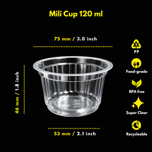 Vaso de Polipropileno Termoplástico Resistente al Calor, de Grado Alimenticio, con Forma de Flor, de 120 ml, para Pudín, Salsas y Gelatina - Product Image 3