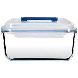 Großvolumiger Kühlschrank Home Lebensmittel lager behälter Glas aufbewahrung sbox mit luftdichtem Deckel
