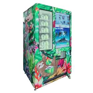 2025 Nuevo diseño 43 "Pantalla táctil inteligente Ventana visible Máquina Expendedora de coco fresco completamente automática - Product Image 3
