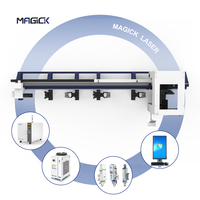 Mesin Pemotong Pipa Logam CNC Fiber Laser MKLASER MK-6024T2C1000w 2000w Kecepatan Tinggi Dua Chuck Harga Bagus