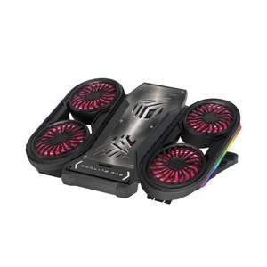 Laptop-Kühlpad aus ABS-Material, luftgekühlt, vier Lüfter, RGB-Beleuchtung, 18 Zoll, leiser Ständer, sofort lieferbar - Product Image 1