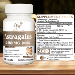 Giá bán buôn <span class=keywords><strong>astragalus</strong></span> chiết xuất máy tính bảng 15000mg 60 máy tính bảng chai OEM dịch vụ tự nhiên thuốc bổ cho sức khỏe miễn dịch sức chịu đựng tăng - Product Image 6