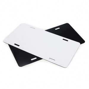 Plaques d'immatriculation de voiture en aluminium personnalisées de taille sur mesure, imprimées en typographie, modèle US Canada, 15 x 30 cm, lettres blanches en métal, fabriquées par Igor Factory - Product Image 2