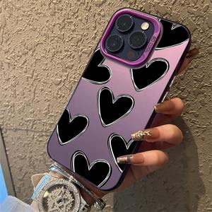 Coque de téléphone en plastique dur de créateur élégant pour iPhone Xs Xr 11 12 13 14 15 16 17 Pro Max Love Patterned PC Mobile <span class=keywords><strong>Cover</strong></span> - Product Image 4
