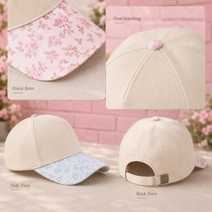 Cappellino da Baseball Dymf Multicolore con Patchwork e Visiera a Contrasto, Cappello da Sole in Cotone per Uso Quotidiano e Streetwear - Product Image 3