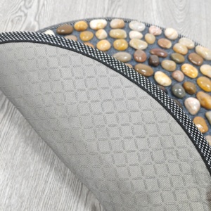 Tapis de massage des pieds en galets ronds <span class=keywords><strong>pour</strong></span> usage domestique, tapis de marche <span class=keywords><strong>pour</strong></span> massage des points d'acupression des pieds, dispositif de massage des pieds à marche ultra-lente - Product Image 3