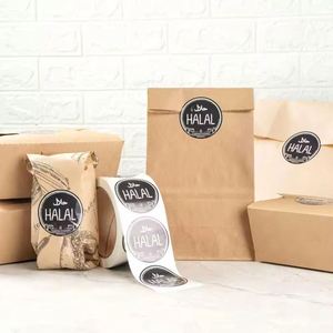 Custom Bakery Brand <b>Logo</b> Circle Packaging <b>Sticker</b> Printing Self Adhesive Vinyl Waterproof Food Round Sealing Label <b>Sticker</b> Roll - Product Image 6