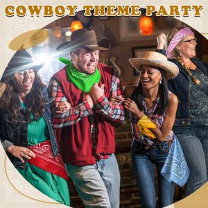 Bandanas en coton 100 % en gros pour hommes et femmes, 21 x 21 pouces, mouchoirs de cowboy pour fêtes, costumes et animaux de compagnie - Product Image 5