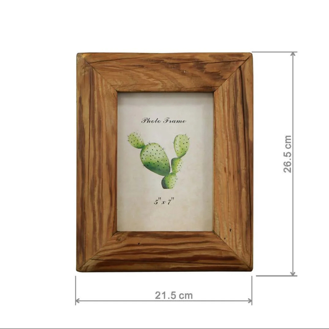 Picture Frames Photo Frame 4"X6" Bark Edges Factory Wood Vintage Wood with Natural Home Decoration Carton Square Wood Color