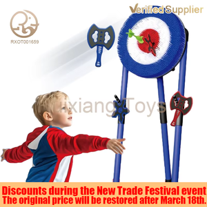 Jouet <span class=keywords><strong>de</strong></span> sport intérieur/extérieur Cible <span class=keywords><strong>de</strong></span> lancer <span class=keywords><strong>de</strong></span> hache en plastique et plateau <span class=keywords><strong>de</strong></span> fléchettes <span class=keywords><strong>Jeux</strong></span> <span class=keywords><strong>de</strong></span> jardin amusants pour les enfants <span class=keywords><strong>de</strong></span> 2 à 4 ans - Product Image 2