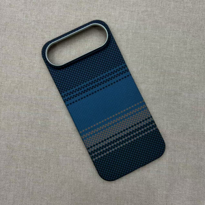 Carbon <strong>Fibre</strong> Pattern Slim Phone Case for Apple 17 <strong>Pro</strong> Max Stand Metal Len Shockproof Hard PC Cover for iPhone 17 Air 16E 15 14+ - Product Image 2