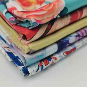 Tela <span class=keywords><strong>de</strong></span> satén sedoso Armany sin MOQ para pijamas, faldas y vestidos, con estampado digital <span class=keywords><strong>de</strong></span> seda, poliéster y elastano - Product Image 5