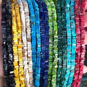 Espaciador de jaspe Imperial de piedras preciosas naturales, collar de pulsera de cuentas sueltas de piedra de sedimentos marinos de 2x4mm para fabricación de joyas - Product Image 1