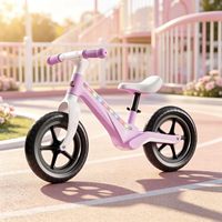Vélo d'équilibre pour tout-petits, cadre intégré en nylon, 12-14 pouces, vélo à pousser pour enfants avec lumière colorée, boîte personnalisée, fourni par l'usine