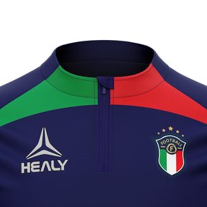 Sublimación personalizada Último diseño al por mayor Club Uniforme Slim Fit Azul marino Deportes Chaqueta de fútbol - Product Image 3