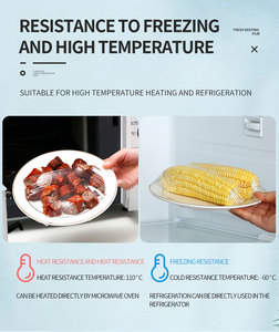 Film étirable PVC de qualité alimentaire en rouleau <span class=keywords><strong>jumbo</strong></span>, film adhésif statique pour fenêtre, résistant à l'humidité, traitement par coulée douce, usage industriel pour le lait - Product Image 4