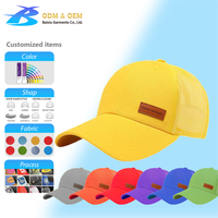 Gorra Trucker Snapback de 5 Paneles, Diseño Liso, Algodón, Bordada, para Hombre, de Alta Calidad, con Logotipo Personalizado, B&X OEM 2026