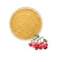 Extrait de baies d'aubépine de qualité alimentaire en poudre de flavone, fourni par l'usine