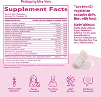 Complément alimentaire naturel pour adultes en marque privée : Tonique prénatal à l'acide folique et DHA pour un soutien énergétique quotidien (2 capsules par jour)