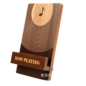 Wooden <b>Record</b> Display <b>Rack</b> Walnut Foldable Freestanding CD <b>Rack</b> Rustic Design - Product Image 1