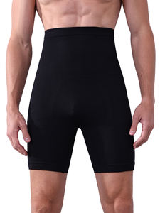 Pantalon de maintien pour homme - Style ajusté avec amincissement de la taille, contrôle de l'abdomen, rehaussement des fesses, haute élasticité pour le remodelage du corps - Product Image 1