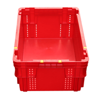 Panier de rangement ventilé en plastique de 40 L pour légumes, empilable et emboîtable, conteneur de déménagement