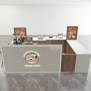 Quiosco de Café de Lujo con Diseño de Tienda Completa, Materiales de Alta Calidad para Centros Comerciales, Tiendas Minoristas, Mostrador de Cafetería - Product Image 3