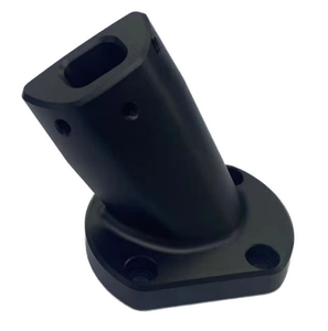 Custom CNC Milling CNC Machining Service Anodized Aluminum Angled Flange Mount Bracket, OEM Automation <b>Machinery</b> Connection - Product Image 1