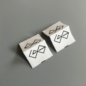 Thiết Kế Tùy Chỉnh Tên In Logo 100% Nhãn Quần Áo Vải Cotton - Product Image 4