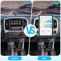 Autoradio sans fil de style Tesla avec écran tactile CarPlay pour GMC Canyon Chevrolet Colorado 2019-2023, mise à niveau du système audio de voiture, 14,4 pouces