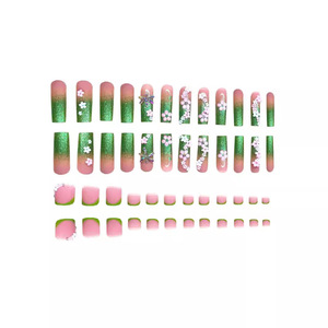 <span class=keywords><strong>Kit</strong></span> de luxe en acrylique pour ongles de doigts et de pieds, vente en gros, personnalisable, pour manucure, faux ongles à presser - Product Image 2