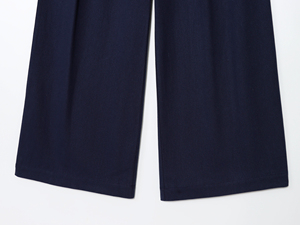 <span class=keywords><strong>Pantaloni</strong></span> Lunghi Casual alla Moda per <span class=keywords><strong>Donna</strong></span>, <span class=keywords><strong>Blu</strong></span> <span class=keywords><strong>Scuro</strong></span> con Chiusura a Cerniera - Product Image 4