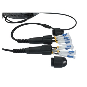 10 metros negro al aire libre 4 Core <span class=keywords><strong>LC</strong></span> a <span class=keywords><strong>LC</strong></span> Cables de fibra óptica táctica chaqueta de TPU blindada - Product Image 2