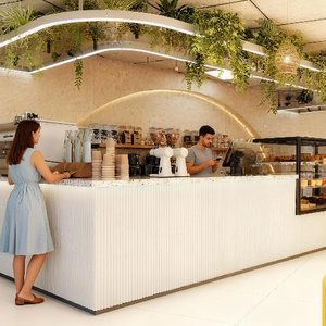 Vetrina Espositiva in Vetro LED Personalizzata per Pasticceria, Caffetteria e Negozio di Dolci con Illuminazione e Design Durevole - Product Image 6