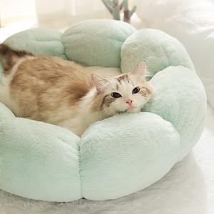 Schlussverkauf nachhaltiges rundes Haustiernest blumenförmiges Plüschbeet für Hunde und Katzen Vier-Jahreszeiten-Universalnest - Product Image 2