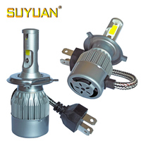 Vente à bas prix de phares de voiture C6 6000K H4, faisceau haut et bas, 12v 4500lm, ampoule LED pour phare de voiture
