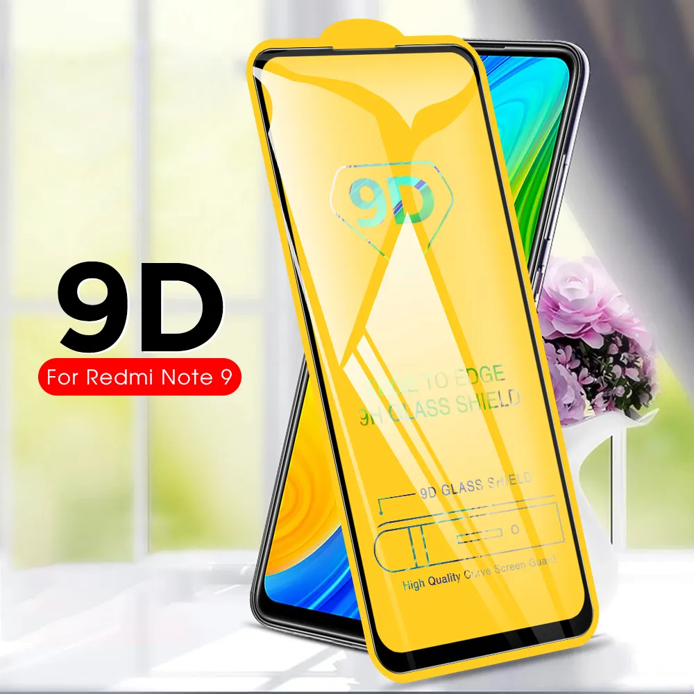 Full Cover 9D Film For Xiaomi A3 Lite cc9 pro Redmi 7 8 7A 8A Note 7 8 pro 8T Tempered Glass Screen Protector