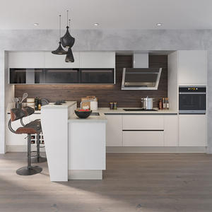Entrega rápida Muebles de gabinete de cocina de madera de diseño moderno modular personalizado americano - Product Image 2