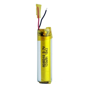 Batería LiPo al por mayor de fábrica 08310 3,7 V 130mAh batería de litio recargable cilíndrica - Product Image 5