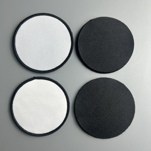 升华帽子贴片毛坯定制带粘合剂的帽子贴片 - Product Image 3