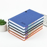 2024 personnalisable A5 bloc-notes en cuir dur cahier anglais pour le commerce extérieur espagnol efficacité quotidienne manuel cadeau Journal