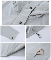 Veste bomber à capuche pour homme, vêtements de sport, toile, livraison rapide, imperméable, coupe-vent, réversible, écologique, respirante, 90% nylon, 10%