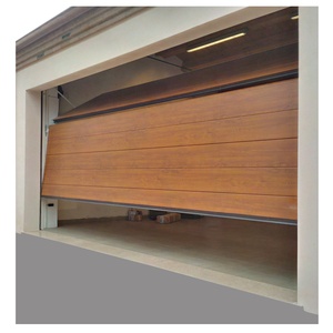 Puertas de <span class=keywords><strong>Garaje</strong></span> Seccionales de Acero con Acabado de Madera Estilo Americano Moderno 2026, Aisladas, Metálicas, 16x7, Puerta Doble <span class=keywords><strong>para</strong></span> <span class=keywords><strong>Garaje</strong></span>, <span class=keywords><strong>Precios</strong></span> <span class=keywords><strong>para</strong></span> Villas - Product Image 1