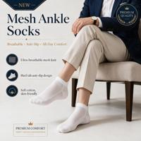 Chaussettes d'été pour hommes Bioserica, chaussettes fines en maille, coton antibactérien, déodorant, absorbant la transpiration, respirantes, chaussettes personnalisées de haute qualité