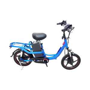 Vélo électrique hybride à gros pneu 400W moyeu arrière moteur sans balais alimentation cadre en acier support arrière frein à disque - Product Image 4
