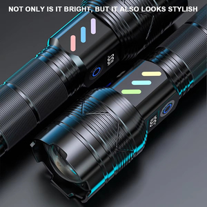 ไฟฉายยุทธวิธี LED กำลังสูง 20W แสงเลเซอร์สีขาว ปรับซูมได้ ใช้พลังงานจากมือถือ ชาร์จซ้ำได้ เหมาะสำหรับกิจกรรมกลางแจ้ง - Product Image 3