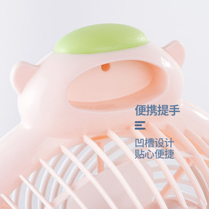 Mini Fan Hu Xiaoba Portable Desktop Fan 220V Battery Operated Easy Operation For Office Home Use - Product Image 2