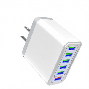 Chargeur mural USB 6 ports QC3.0, adaptateur d'alimentation à charge rapide 18W, chargeur multi-appareils pour téléphone portable - Product Image 1