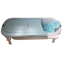 Baignoire pliante compacte longue baignoire portable maison autoportante trempage sueur sauna divertissement baignoire de douche pliable avec couvercle